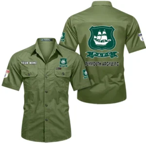 Plymouth Argyle Short Sleeved Shirt, Gift For Plymouth Argyle Fan EPL80052225380 - Fruit Green