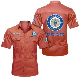 Stockport County Short Sleeved Shirt, Gift For Stockport County Fan EPL80052225381 - Red