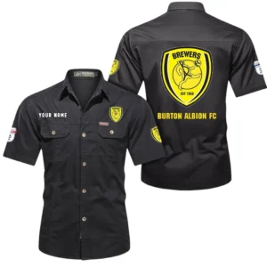 Burton Albion Short Sleeved Shirt, Gift For Burton Albion Fan EPL80052225382 - Black