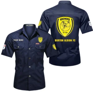 Burton Albion Short Sleeved Shirt, Gift For Burton Albion Fan EPL80052225382 - Dark Blue