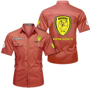 Burton Albion Short Sleeved Shirt, Gift For Burton Albion Fan EPL80052225382 - Red
