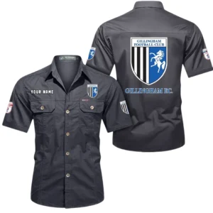 Gillingham Short Sleeved Shirt, Gift For Gillingham Fan EPL80052225383 - Gray