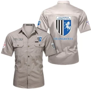 Gillingham Short Sleeved Shirt, Gift For Gillingham Fan EPL80052225383 - Beige