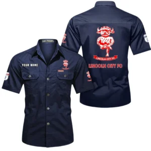 Lincoln City Short Sleeved Shirt, Gift For Lincoln City Fan EPL80052225384 - Dark Blue