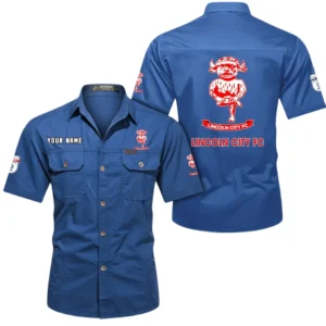Lincoln City Short Sleeved Shirt, Gift For Lincoln City Fan EPL80052225384 - Cowboy Blue