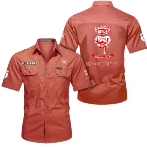 Lincoln City Short Sleeved Shirt, Gift For Lincoln City Fan EPL80052225384 - Red
