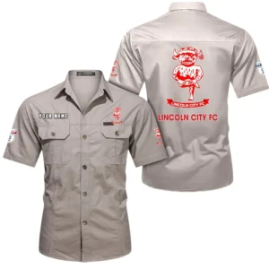 Lincoln City Short Sleeved Shirt, Gift For Lincoln City Fan EPL80052225384 - Beige