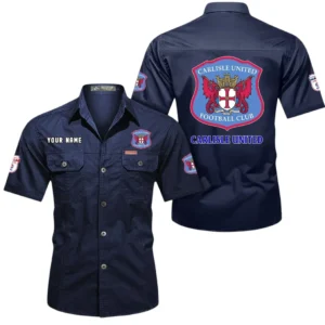 Carlisle United Short Sleeved Shirt, Gift For Carlisle United Fan EPL80052225385 - Dark Blue