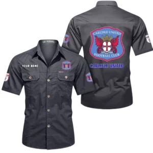 Carlisle United Short Sleeved Shirt, Gift For Carlisle United Fan EPL80052225385 - Gray