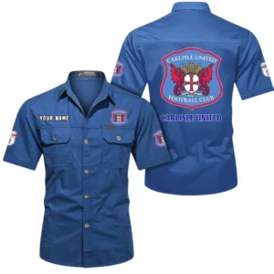 Carlisle United Short Sleeved Shirt, Gift For Carlisle United Fan EPL80052225385 - Cowboy Blue