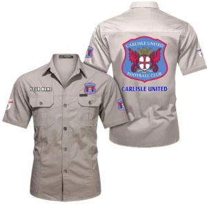Carlisle United Short Sleeved Shirt, Gift For Carlisle United Fan EPL80052225385 - Beige