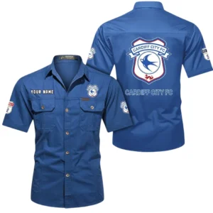 Cardiff City Short Sleeved Shirt, Gift For Cardiff City Fan EPL80052225386 - Cowboy Blue