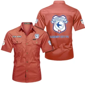 Cardiff City Short Sleeved Shirt, Gift For Cardiff City Fan EPL80052225386 - Red