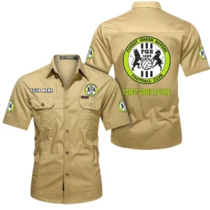 Forest Green Rovers Short Sleeved Shirt, Gift For Forest Green Rovers Fan EPL80052225388 - Khaki