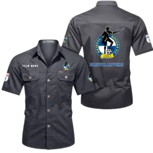 Bristol Rovers Short Sleeved Shirt, Gift For Bristol Rovers Fan EPL80052225389 - Gray