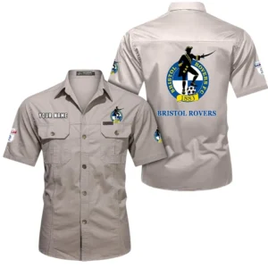 Bristol Rovers Short Sleeved Shirt, Gift For Bristol Rovers Fan EPL80052225389 - Beige