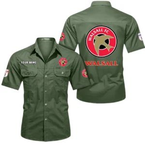 Walsall Short Sleeved Shirt, Gift For Walsall Fan EPL80052225390 - Army Green