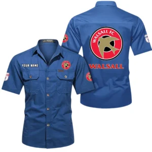 Walsall Short Sleeved Shirt, Gift For Walsall Fan EPL80052225390 - Cowboy Blue