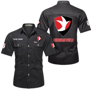 Cheltenham Town Short Sleeved Shirt, Gift For Cheltenham Town Fan EPL80052225391 - Black