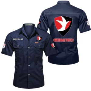 Cheltenham Town Short Sleeved Shirt, Gift For Cheltenham Town Fan EPL80052225391 - Dark Blue