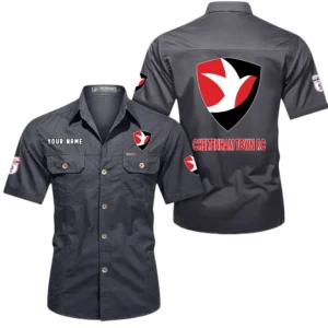 Cheltenham Town Short Sleeved Shirt, Gift For Cheltenham Town Fan EPL80052225391 - Gray