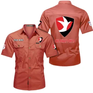 Cheltenham Town Short Sleeved Shirt, Gift For Cheltenham Town Fan EPL80052225391 - Red