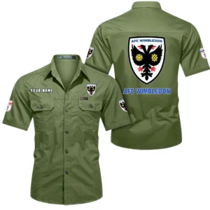 AFC Wimbledon Short Sleeved Shirt, Gift For AFC Wimbledon Fan EPL80052225392 - Fruit Green