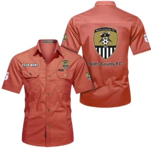 Notts County Short Sleeved Shirt, Gift For Notts County Fan EPL80052225393 - Red