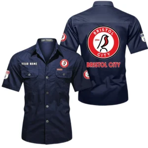 Bristol City Short Sleeved Shirt, Gift For Bristol City Fan EPL80052225394 - Dark Blue
