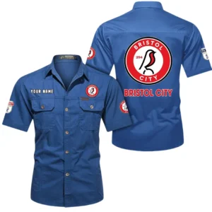 Bristol City Short Sleeved Shirt, Gift For Bristol City Fan EPL80052225394 - Cowboy Blue