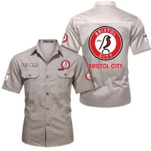Bristol City Short Sleeved Shirt, Gift For Bristol City Fan EPL80052225394 - Beige