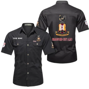 Bradford City Short Sleeved Shirt, Gift For Bradford City Fan EPL80052225395 - Black