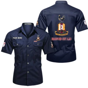 Bradford City Short Sleeved Shirt, Gift For Bradford City Fan EPL80052225395 - Dark Blue