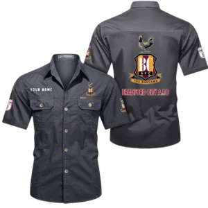 Bradford City Short Sleeved Shirt, Gift For Bradford City Fan EPL80052225395 - Gray