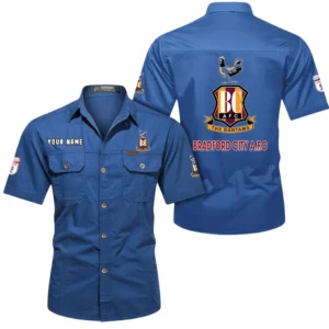 Bradford City Short Sleeved Shirt, Gift For Bradford City Fan EPL80052225395 - Cowboy Blue