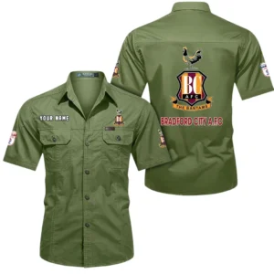 Bradford City Short Sleeved Shirt, Gift For Bradford City Fan EPL80052225395 - Fruit Green