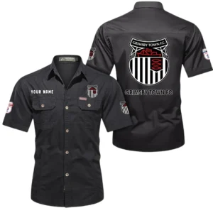 Grimsby Town Short Sleeved Shirt, Gift For Grimsby Town Fan EPL80052225396 - Black