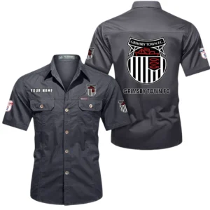 Grimsby Town Short Sleeved Shirt, Gift For Grimsby Town Fan EPL80052225396 - Gray