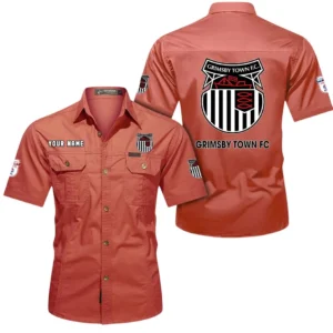 Grimsby Town Short Sleeved Shirt, Gift For Grimsby Town Fan EPL80052225396 - Red