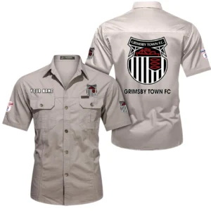 Grimsby Town Short Sleeved Shirt, Gift For Grimsby Town Fan EPL80052225396 - Beige