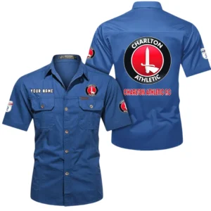 Charlton Athletic Short Sleeved Shirt, Gift For Charlton Athletic Fan EPL80052225397 - Cowboy Blue