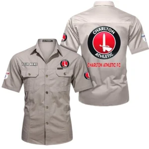 Charlton Athletic Short Sleeved Shirt, Gift For Charlton Athletic Fan EPL80052225397 - Beige