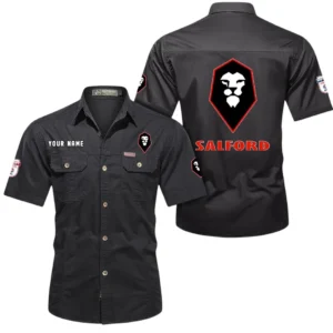 Salford City Short Sleeved Shirt, Gift For Salford City Fan EPL80052225399 - Black