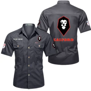 Salford City Short Sleeved Shirt, Gift For Salford City Fan EPL80052225399 - Gray