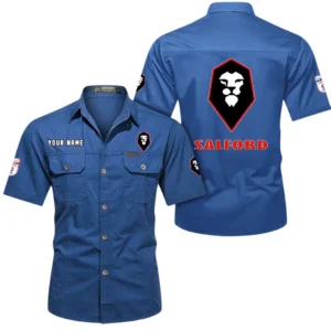 Salford City Short Sleeved Shirt, Gift For Salford City Fan EPL80052225399 - Cowboy Blue