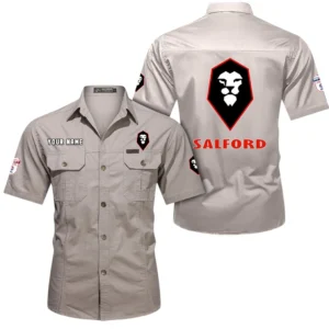 Salford City Short Sleeved Shirt, Gift For Salford City Fan EPL80052225399 - Beige