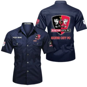 Exeter City Short Sleeved Shirt, Gift For Exeter City Fan EPL80052225400 - Dark Blue
