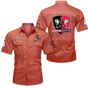 Exeter City Short Sleeved Shirt, Gift For Exeter City Fan EPL80052225400 - Red