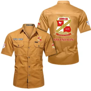 Swindon Town Short Sleeved Shirt, Gift For Swindon Town Fan EPL80052225401 - Turmeric