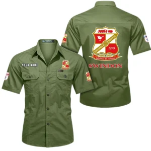 Swindon Town Short Sleeved Shirt, Gift For Swindon Town Fan EPL80052225401 - Fruit Green